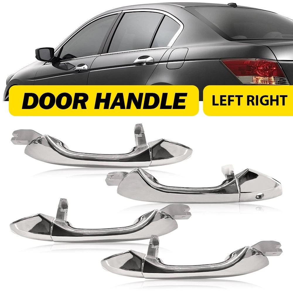 Set of 2 Chrome Outside Door Handles for Honda Accord (2008–2012)