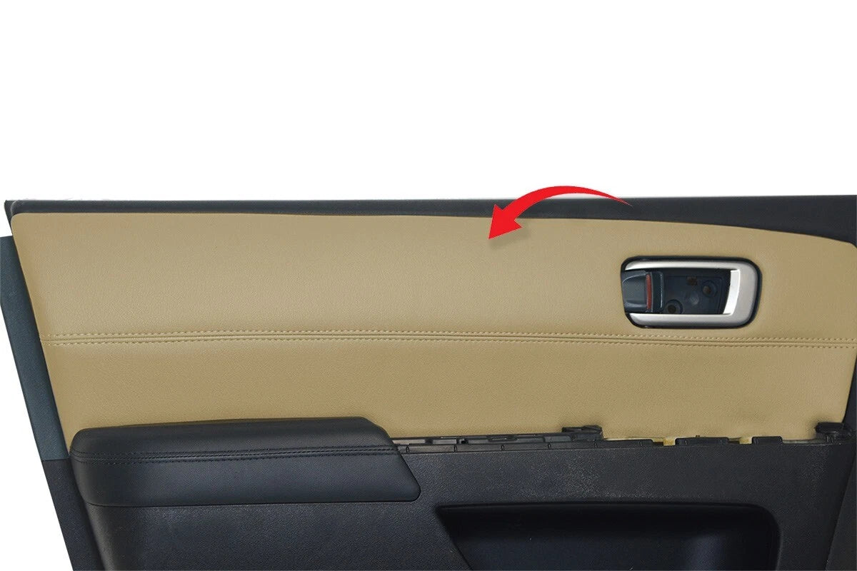 Leather Door Panel Cover for Honda Pilot (2009–2015) Beige