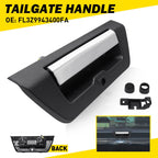 Tailgate Handle for Ford F150 (2015–2018) - Textured Black, Chrome Lever