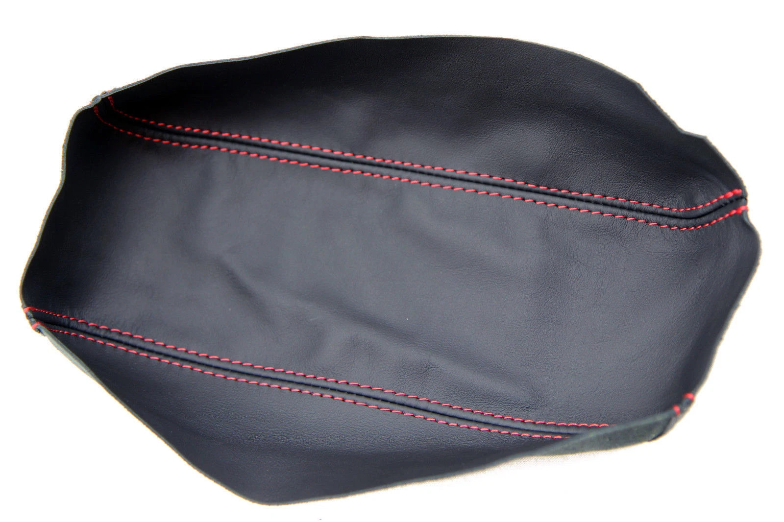 Leather Synthetic Console Armrest Cover for Acura Integra (1994–2001) Red Stitch
