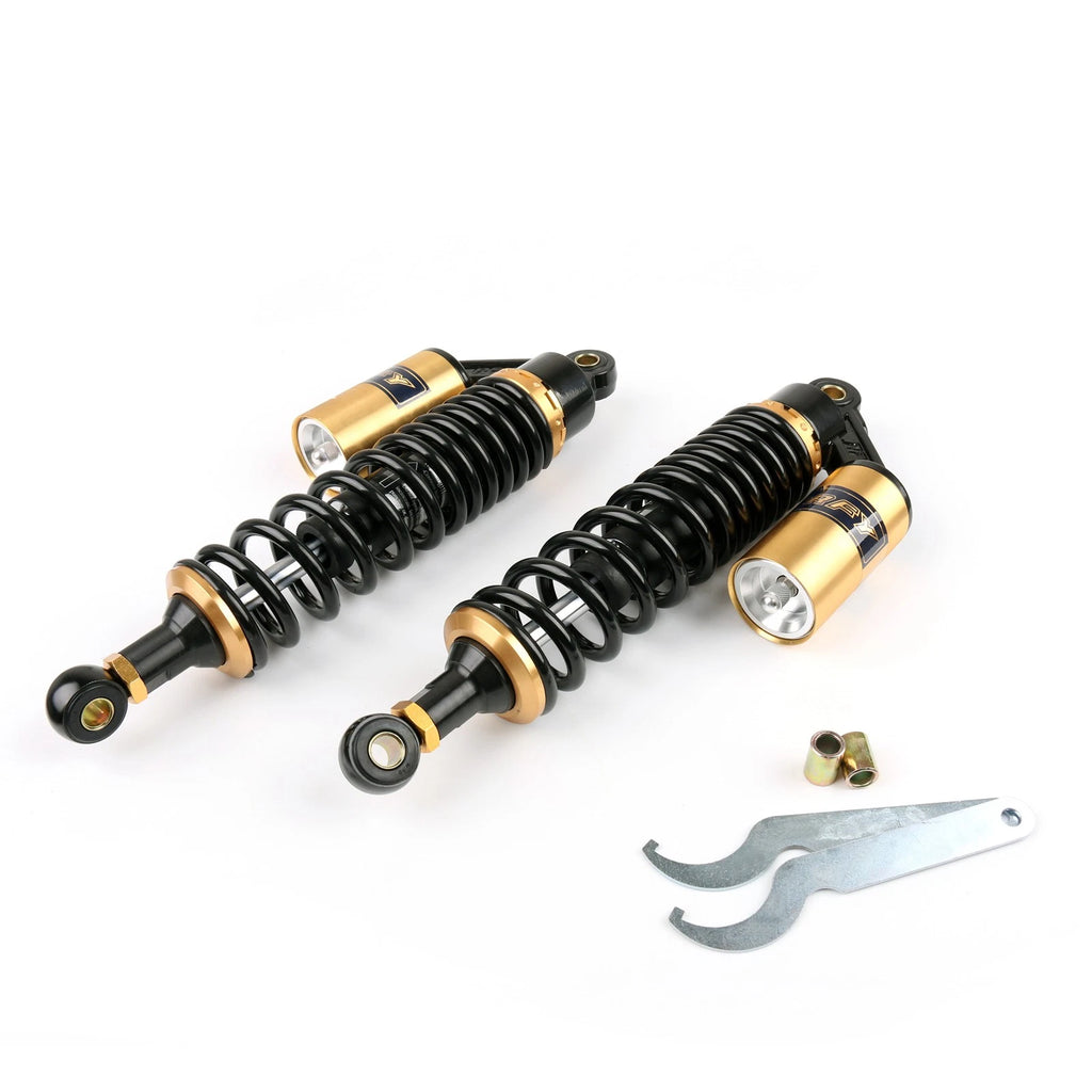 2X 400mm Motorcycle Shock Absorber Rear Suspension BK&GD
