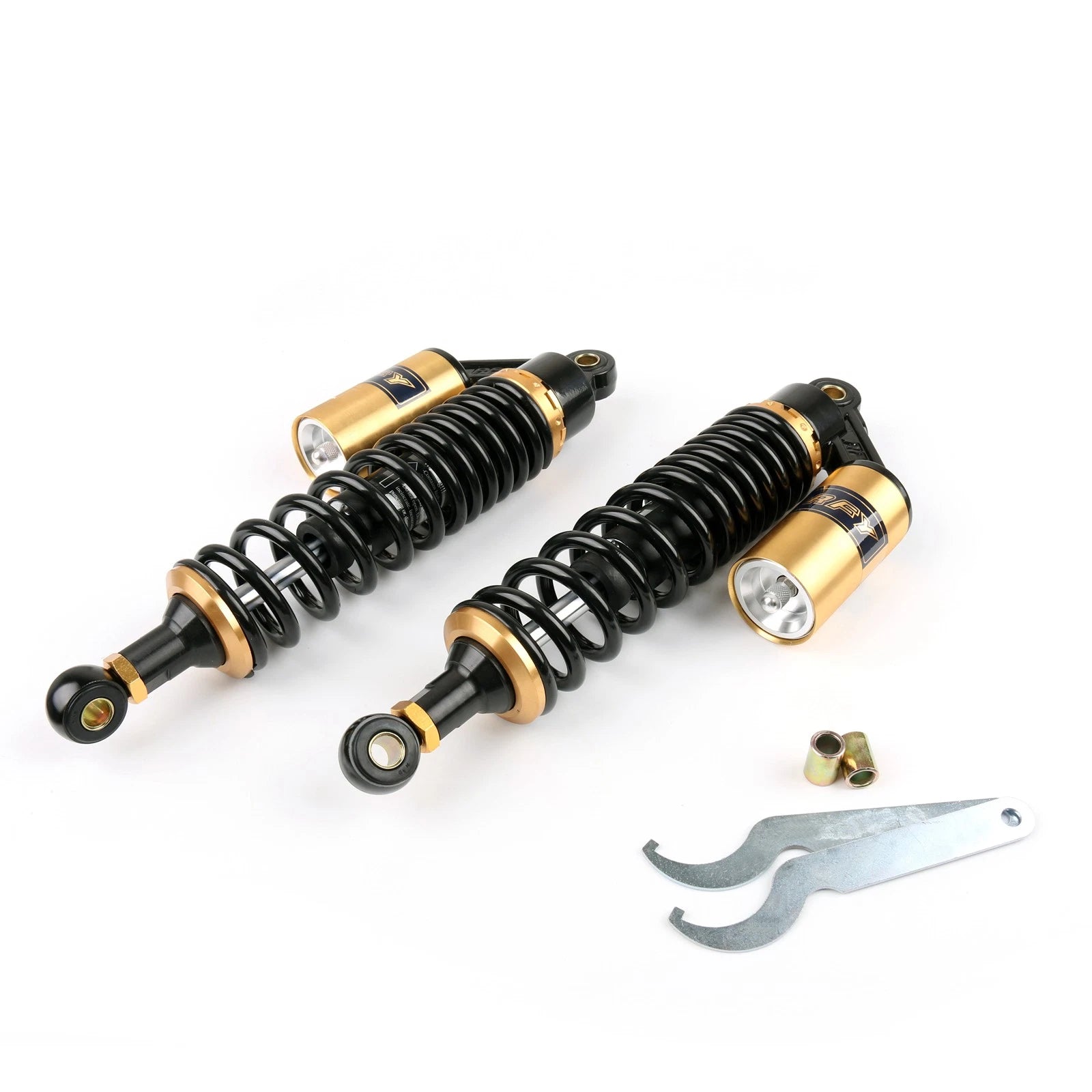 2X 400mm Motorcycle Shock Absorber Rear Suspension BK&GD