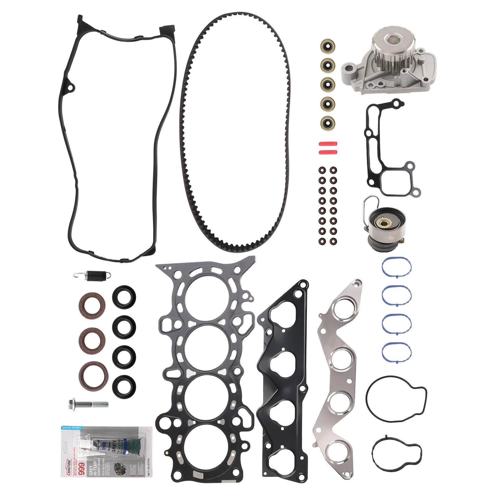 Complete Timing Belt Kit with Water Pump & Tensioner for Honda Civic (2001–2005)