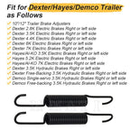 2PC Trailer Brake Adjuster Springs for Dexter Hayes Demco (10"/12")