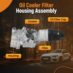 Oil Filter Housing for VW Eos 2.0L (2007–2011) 06F115397E Aluminum