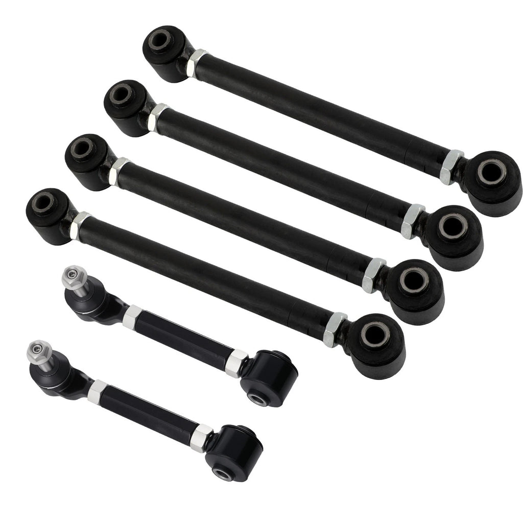 Set of 6 Rear Upper Lower Camber Arms for Honda Accord (2003–2007) & Acura TSX (2004–2008)