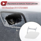 Front Left Washer Nozzle Cover Cap No. 51117210881 for BMW 740i (2011–2015) White