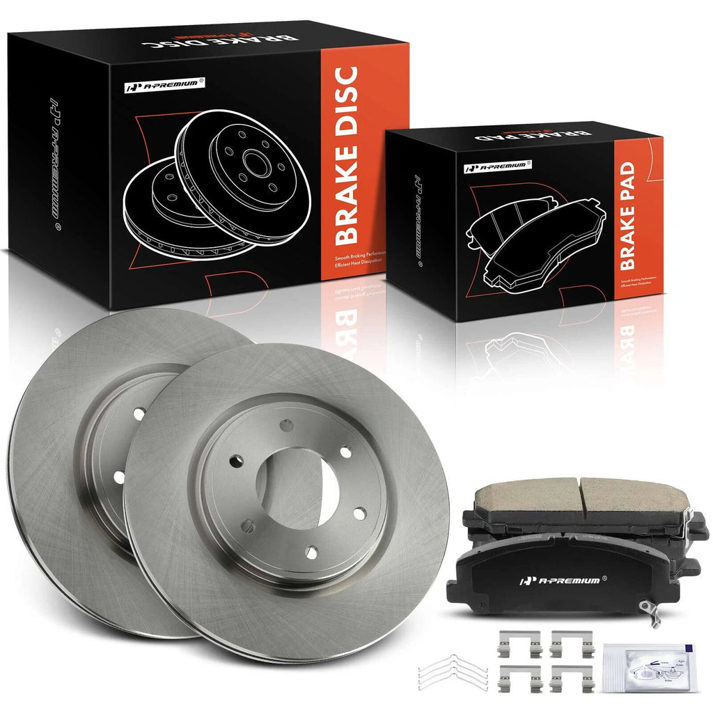 Front Disc Brake Rotors & Ceramic Pads for Nissan Armada (2012–2014)