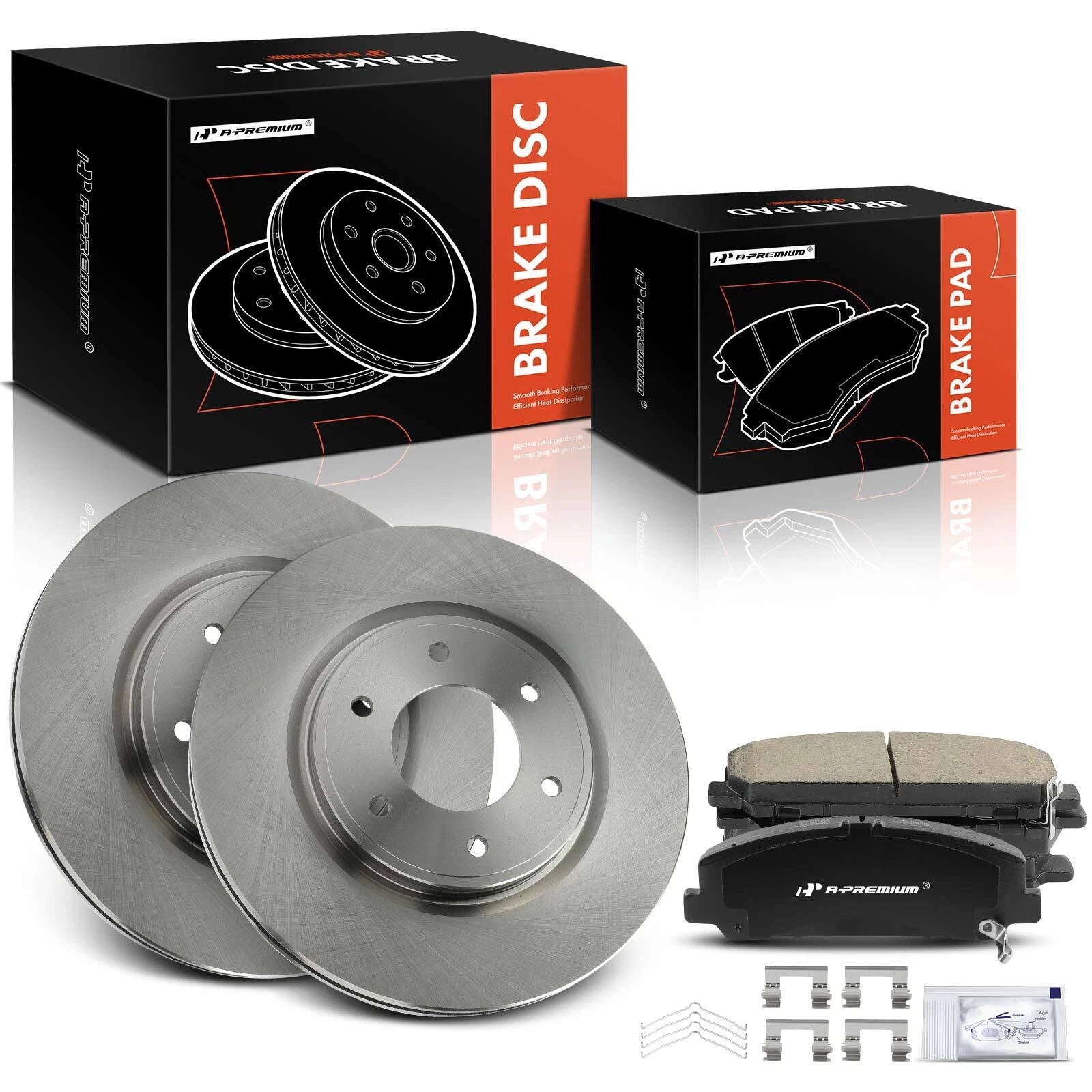 Front Disc Brake Rotors & Ceramic Pads for Nissan Armada (2012–2014)