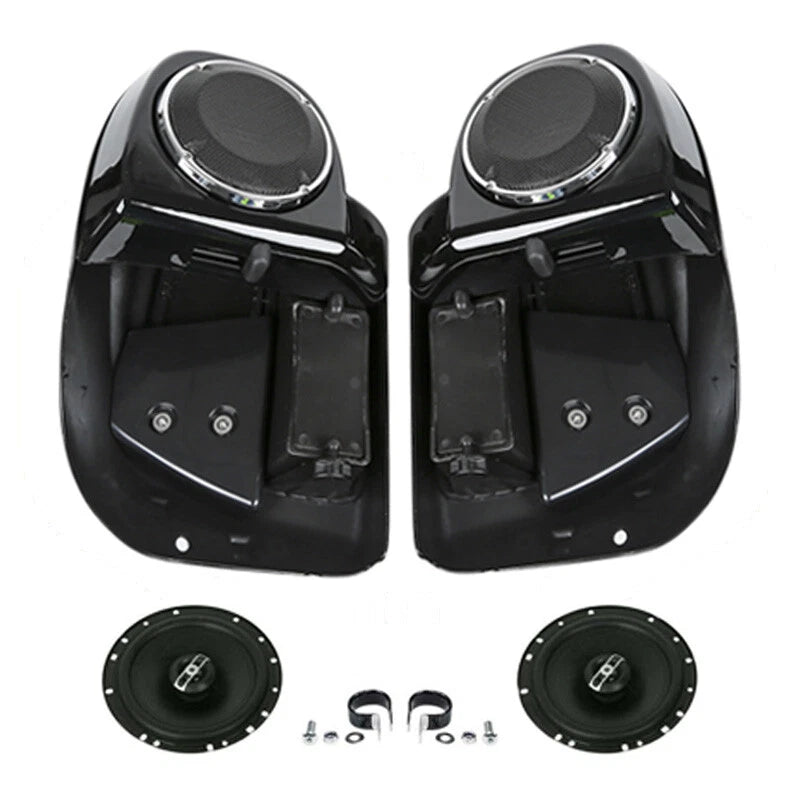 Lower Vented Leg Fairings with 6.5" Speaker Grills for Harley Touring (2014–2024)