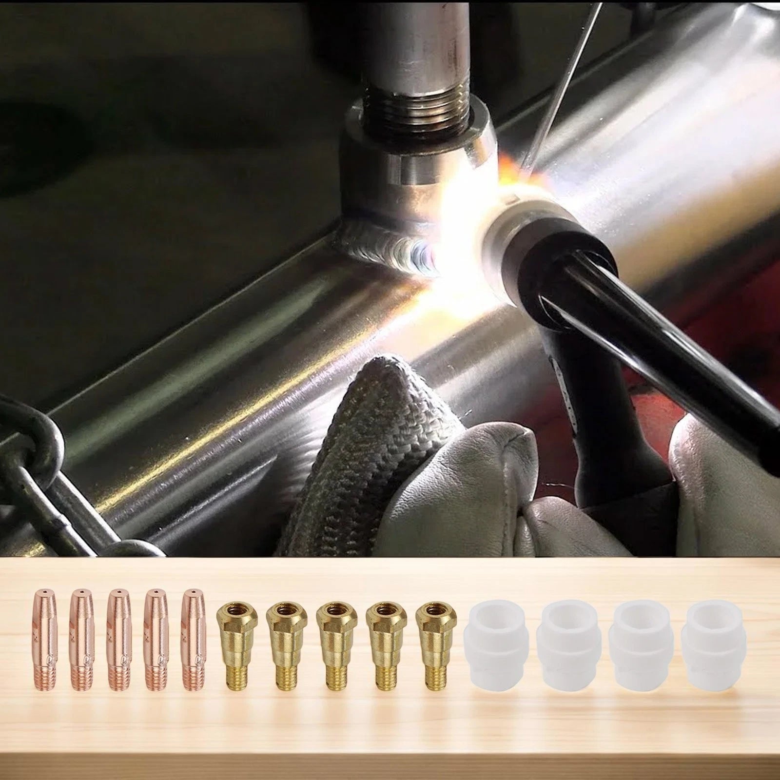 Set of 14 Welding Tools Contact Tips 0.8mm
