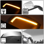 L-Shape Sequential LED Hood Mirrors for Volvo VNL 300 400 760 860 (2018–2021)