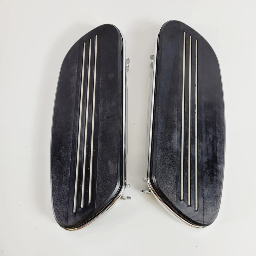 Genuine Chrome Swept Wing Streamliner Floor Boards for Harley Touring