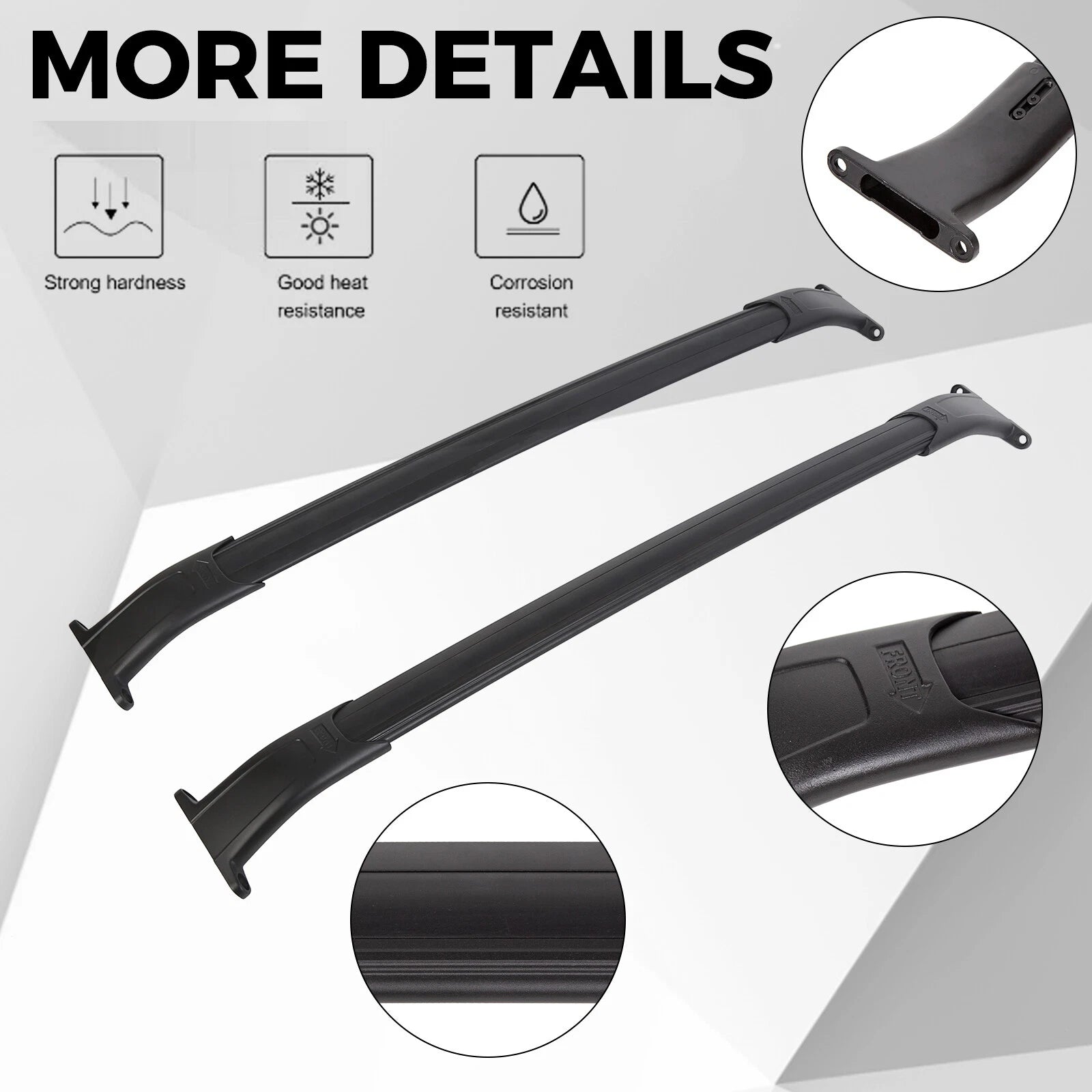 Set of 2 Roof Rack Cross Bars for Chevy Tahoe Suburban GMC Yukon XL Escalade (2015–2020)