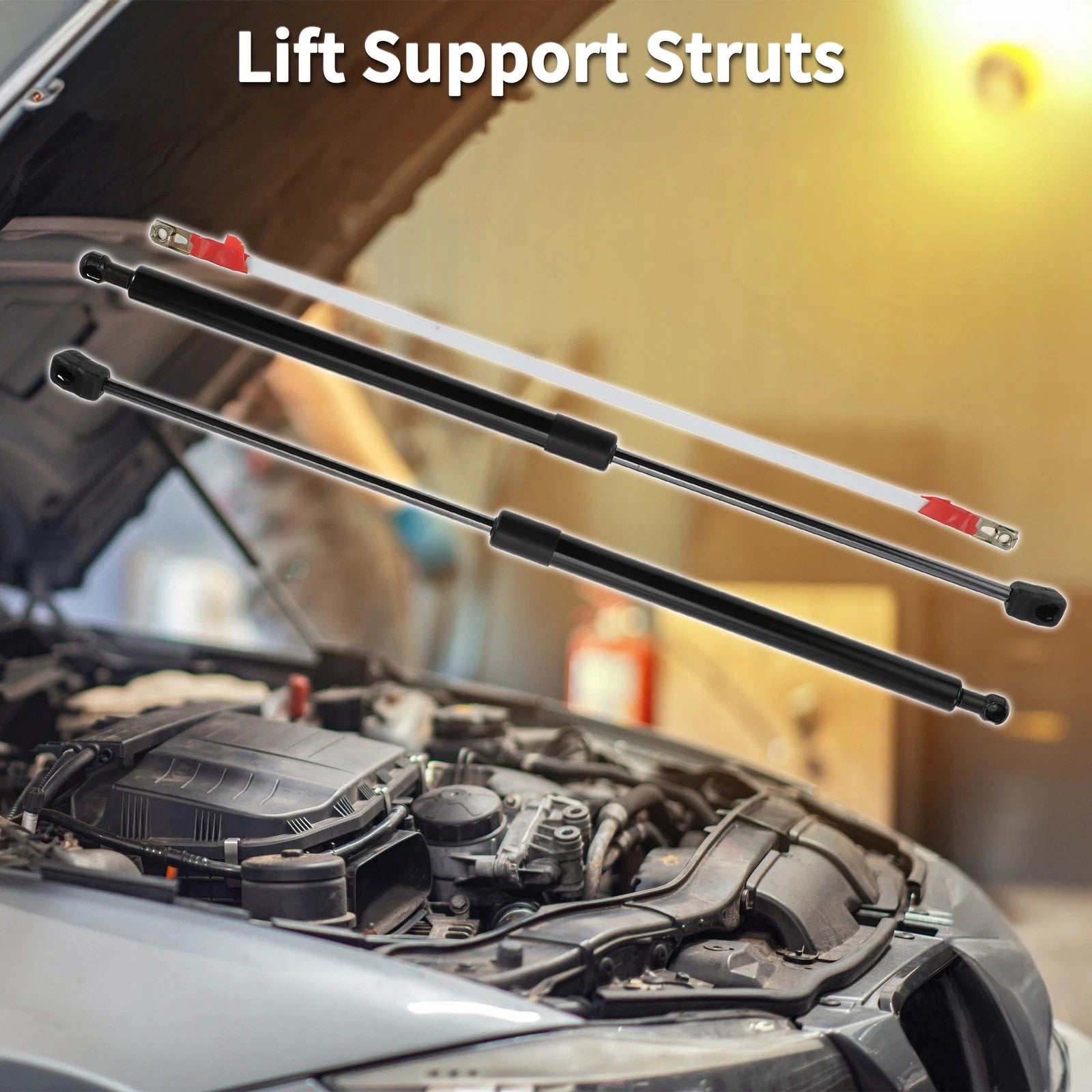 2X Front Hood Lift Supports Struts Gas Spring for Nissan Rogue X-Trail (2014–2020)