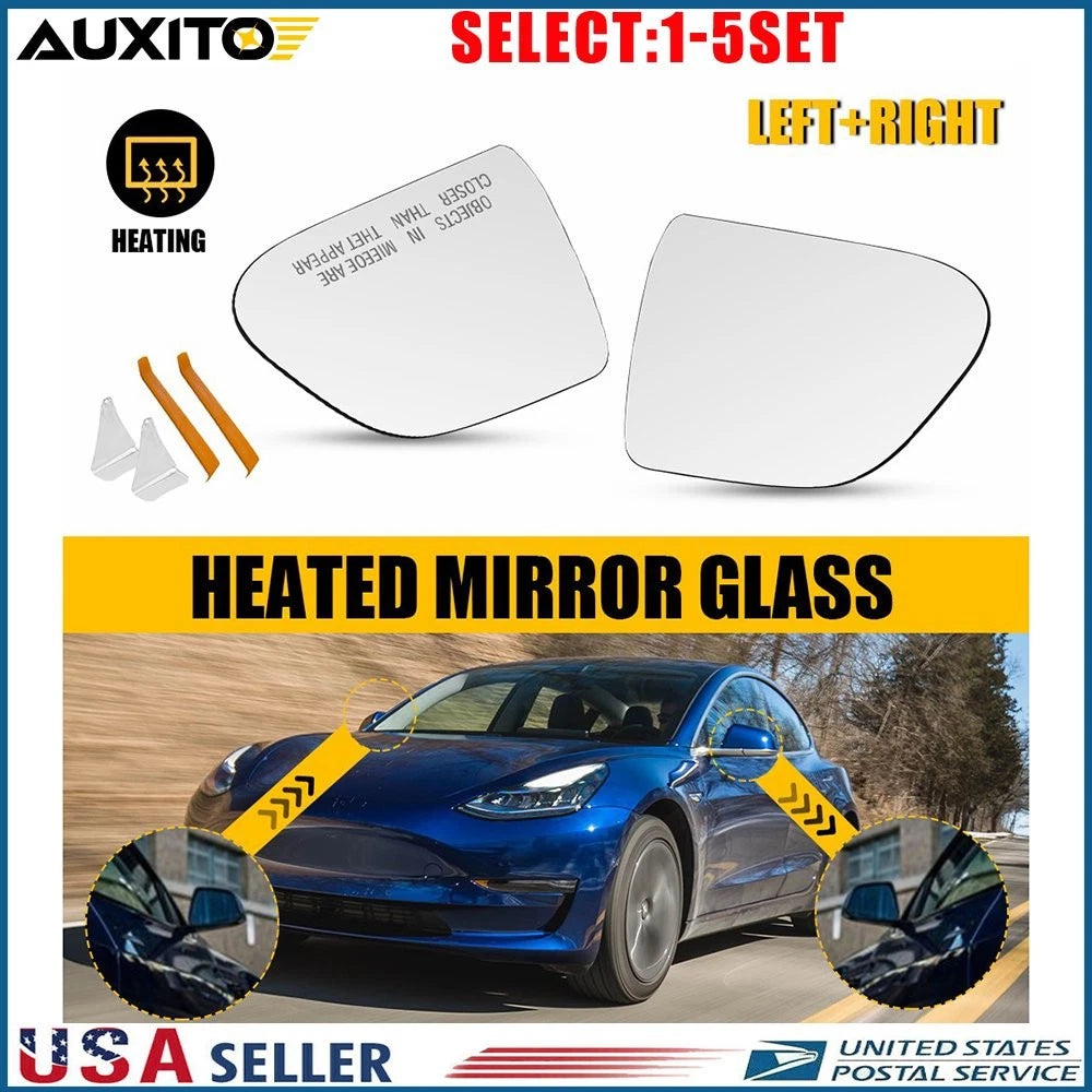 Heated Mirror Glass for Tesla Model 3 (2017–2023) 113065100A 2X