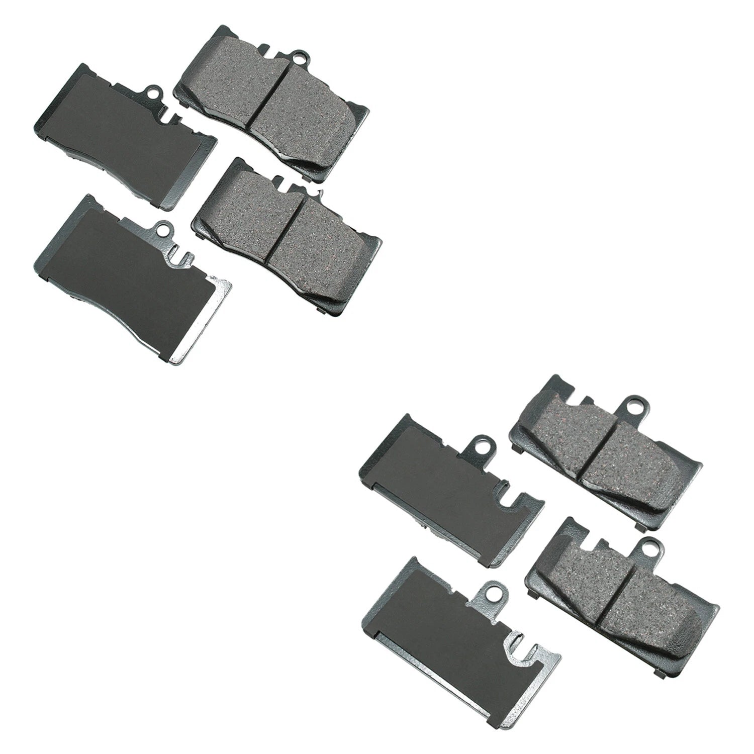 Set of 4 Akebono ProACT Ceramic Disc Brake Pads for Lexus LS430 (2001–2006)