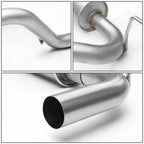 Stainless Catback Muffler Exhaust for Wrangler 4-Dr 3.8L (2007–2011)