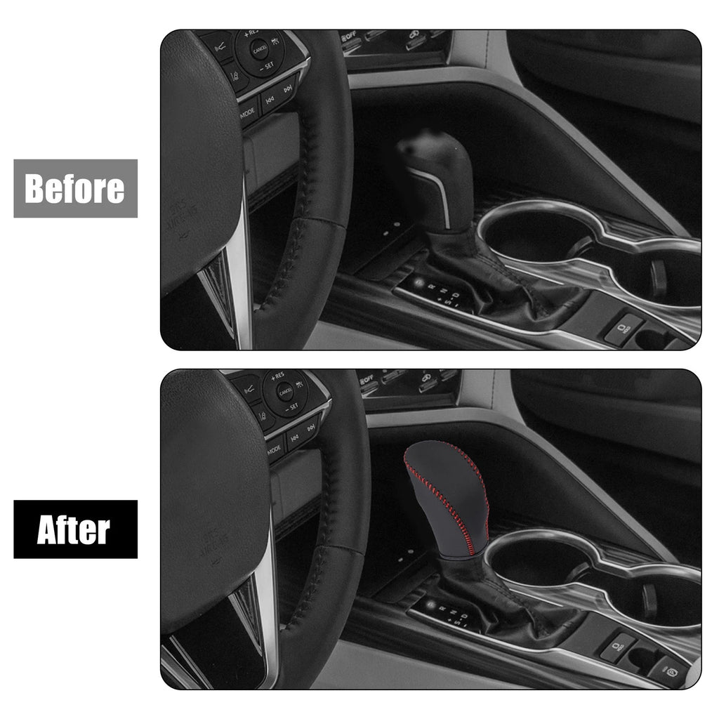 Faux Leather Gear Shift Knob Cover for Nissan Rogue Sport (2017–2021)