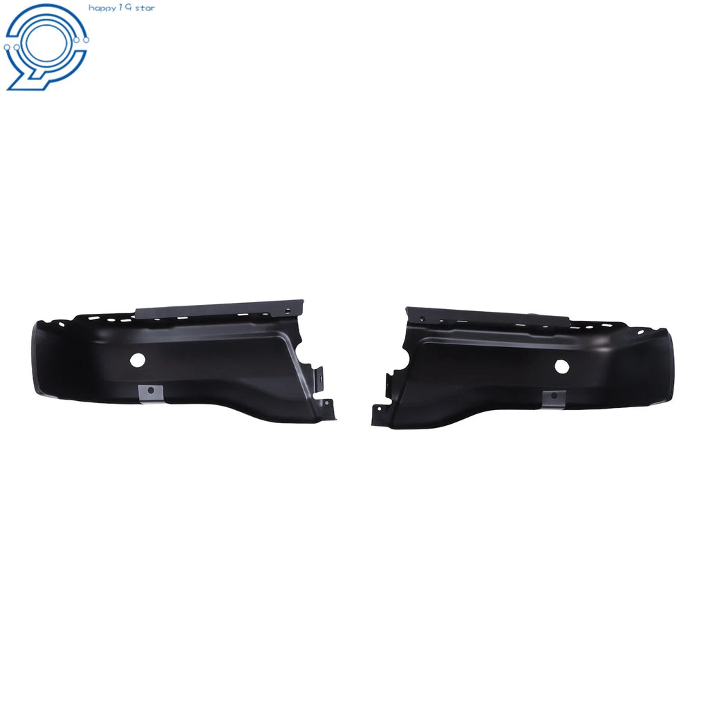 Set of 2 Rear Bumper Caps for Ford Ranger (2019–2023) Black Openings