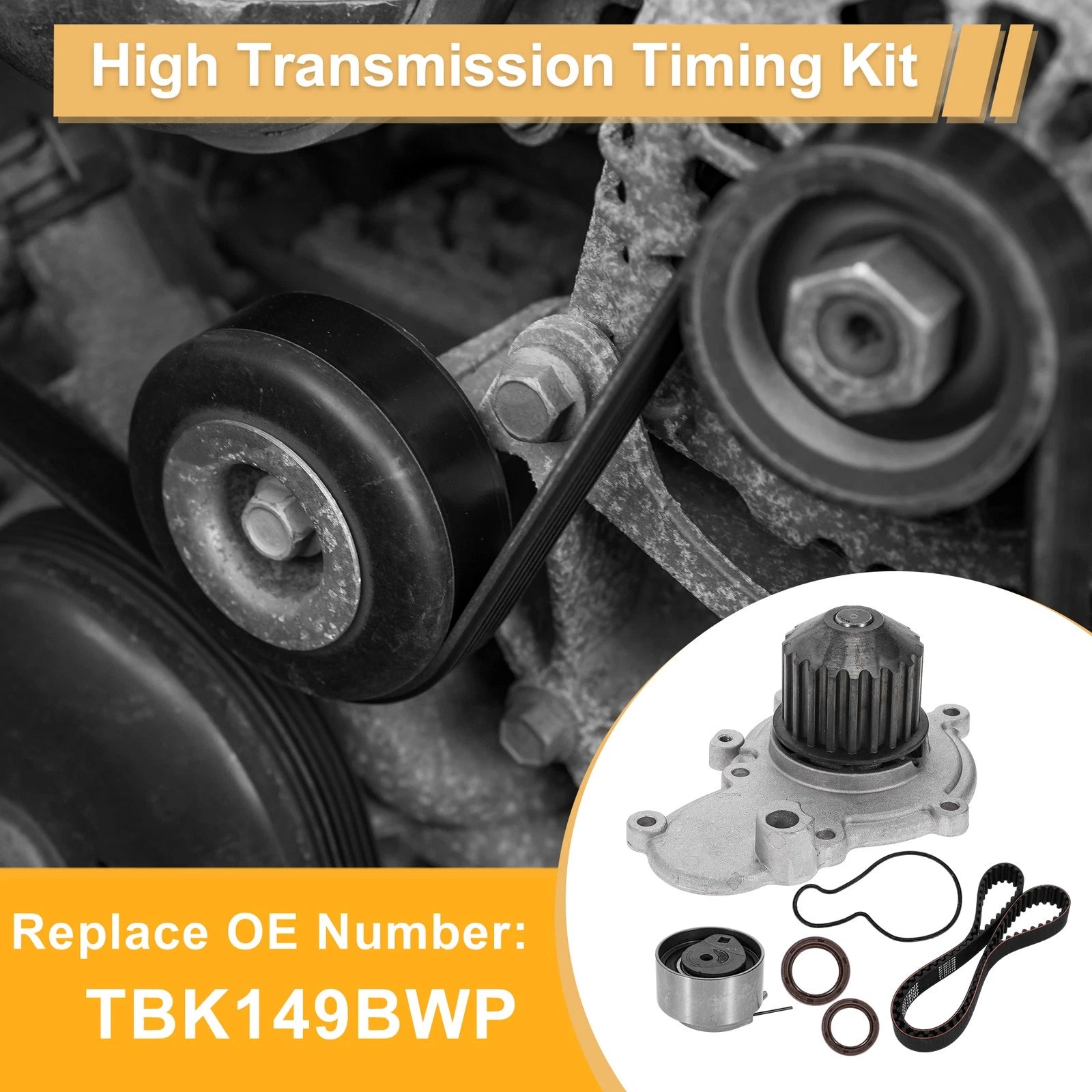 Timing Belt Water Pump Kit for Dodge Neon (1995–2005) No.TBK149BWP