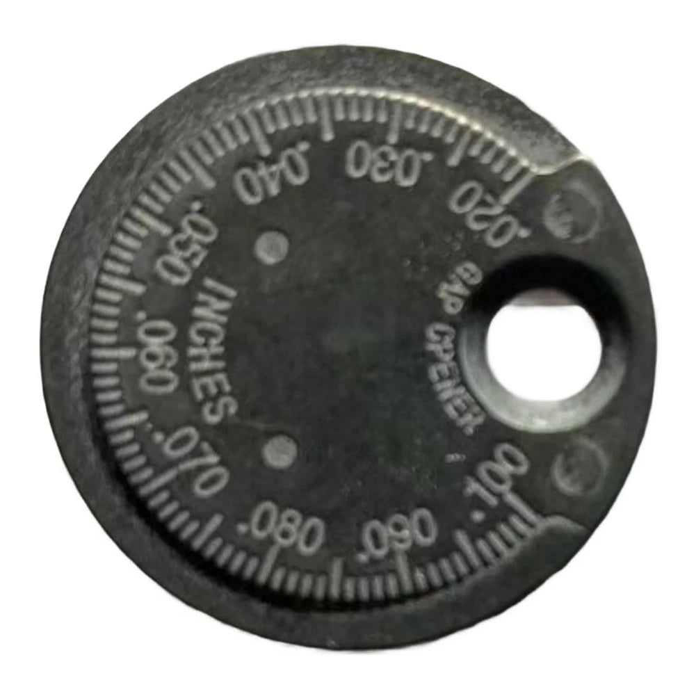 Coin Type Spark Gap Measuring Tool Metal Gauge 0.02 to 0.1 Inch