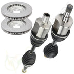 2X Front CV Axle + 2 Brake Rotors for Chevrolet Impala Monte Carlo (2000–2005)