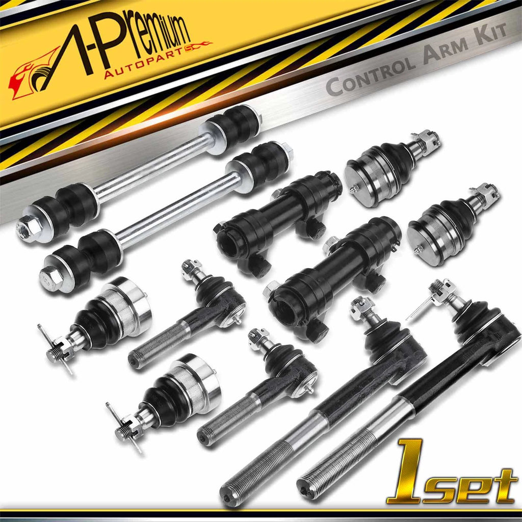 Set of 12 Ball Joints Sway Bar Links Tie Rods for Dodge Ram 1500 (1994–1996)