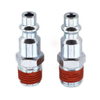 2X 14 Inch NPT Male Air Line Fitting Hose Connector Quick Release