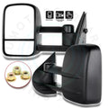 2X Manual Tow Mirrors for Chevy Silverado Sierra 1500 2500HD (2007–2013)