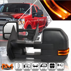 Power Heated Puddle Lamp Towing Mirror w/LED Signal for Ford F150 (2004–2014)