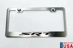 License Plate Frame Black Carbon Fiber Inlay for Dodge SRT (2008–2016)
