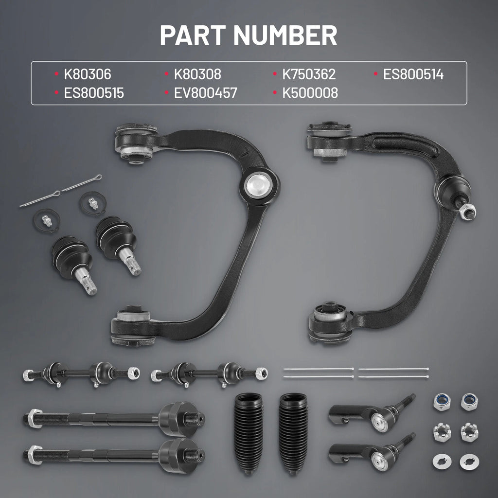 Front Control Arms and Sway Bar Links Kit for 2009–2014 Ford F-150 4WD