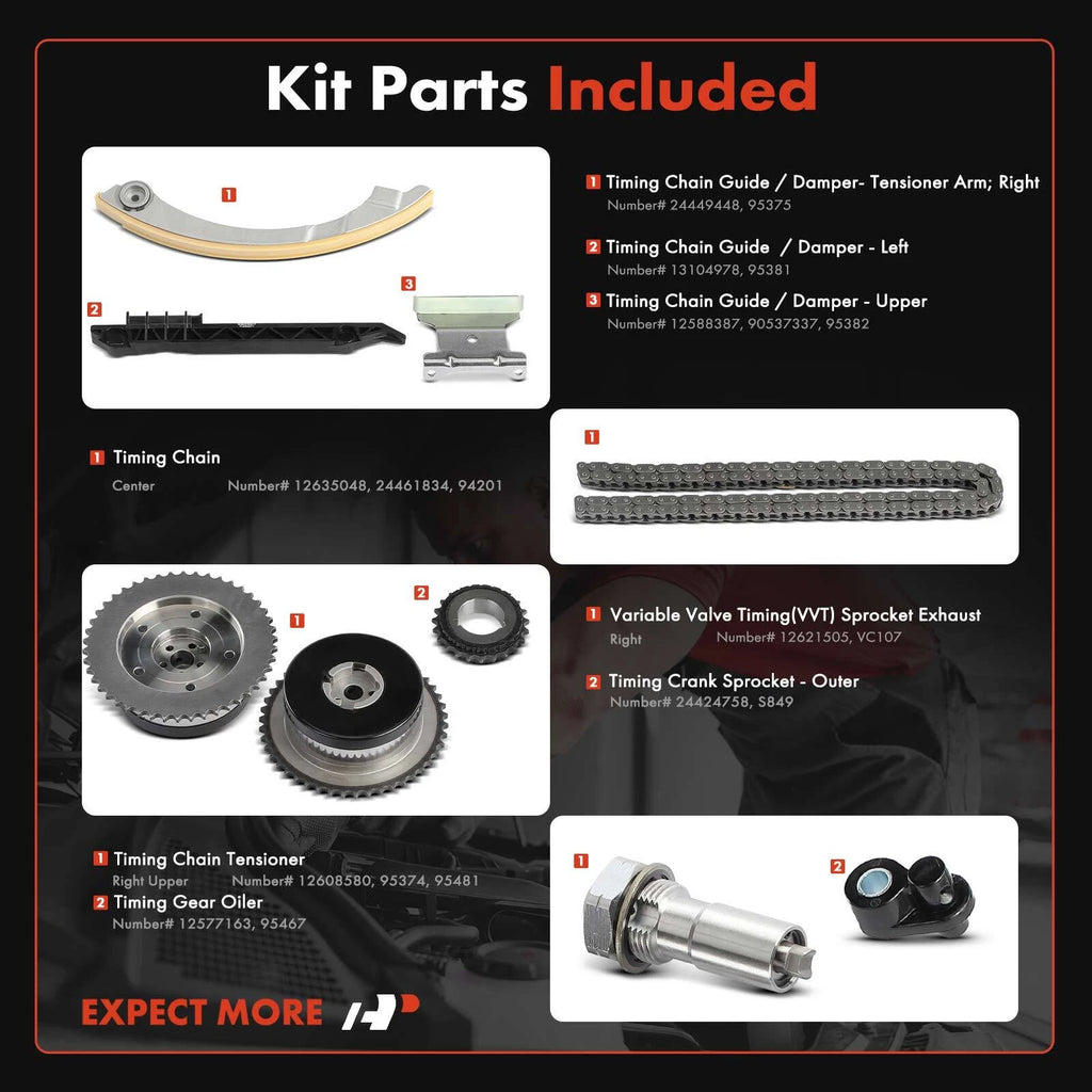 Timing Chain Kit for Chevy Equinox Malibu Impala (2011-2017)