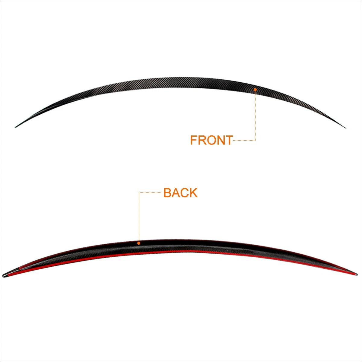 Carbon Fiber Duck Bill Rear Trunk Lid Spoiler for Tesla Model 3 (2017–2022)