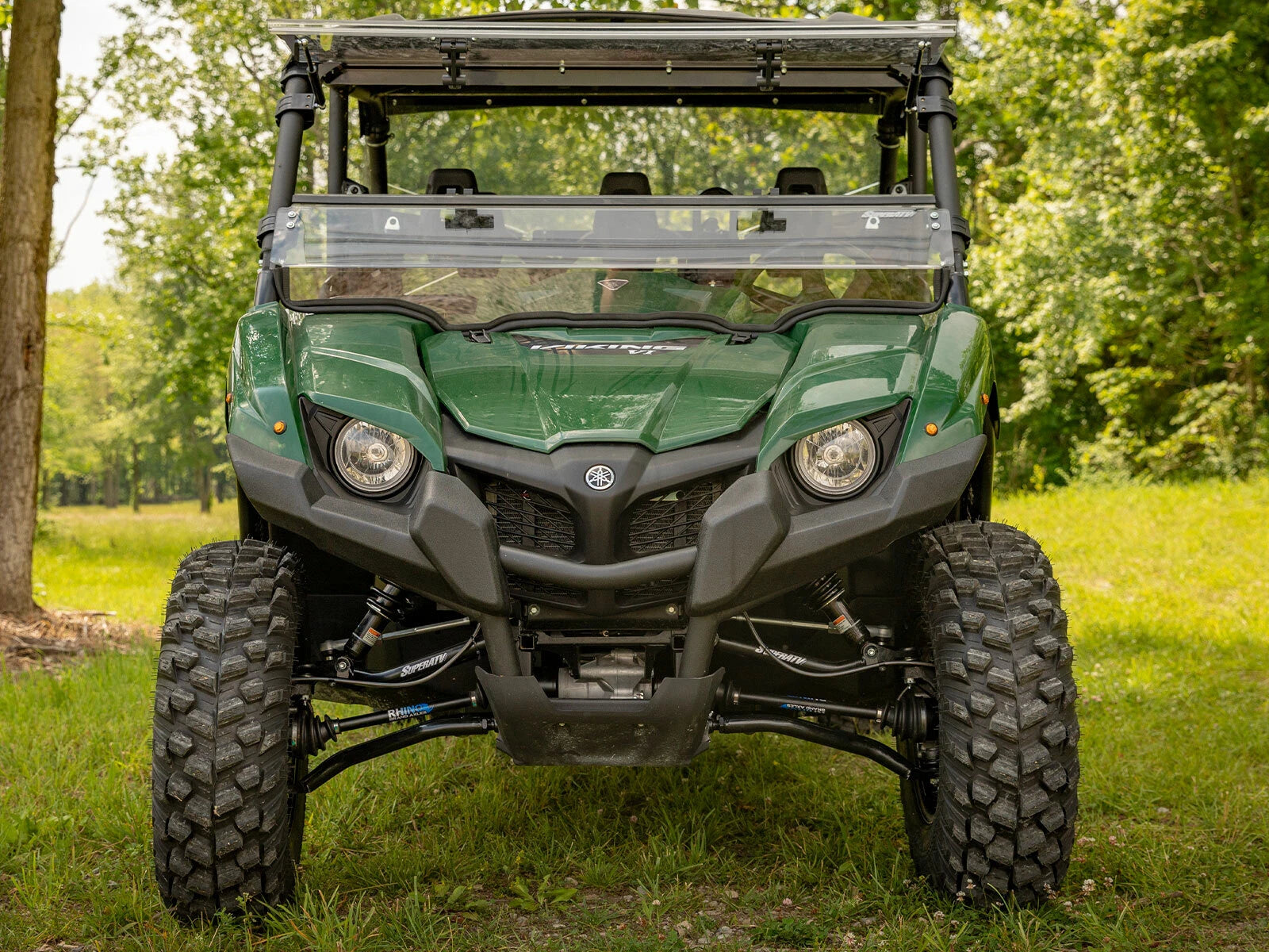 1.5" Offset A-Arms for Yamaha Viking (2014+) - SuperATV - Black