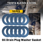 Set of 10 Drain Oil Plug Washer Gaskets for Toyota Lexus