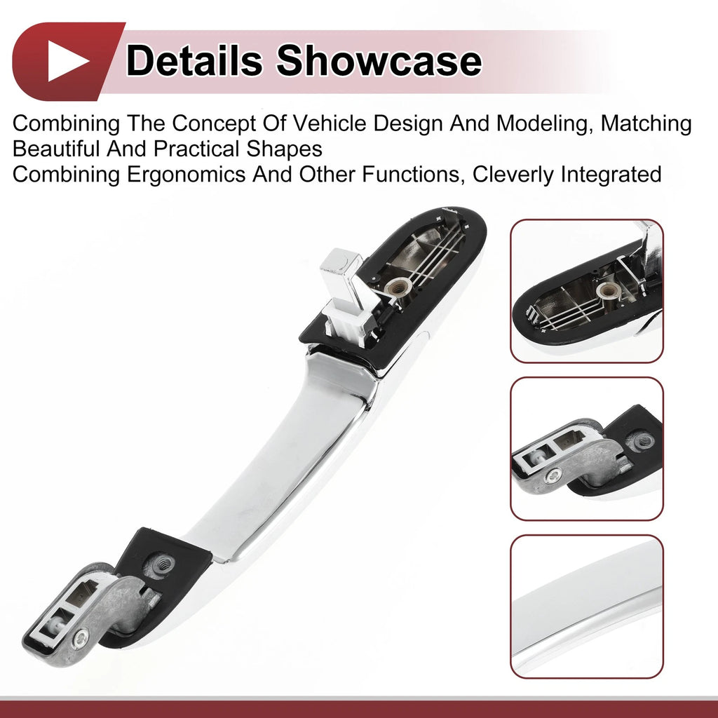 Car Door Handle Grip for Hyundai Tucson (2016–2023) No. 836502E010 Silver Tone