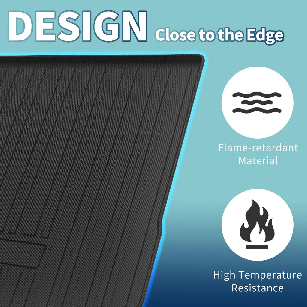 Flat Face Cargo Liner Rear Trunk Mat for Volkswagen Tiguan (2018–2024) TPE
