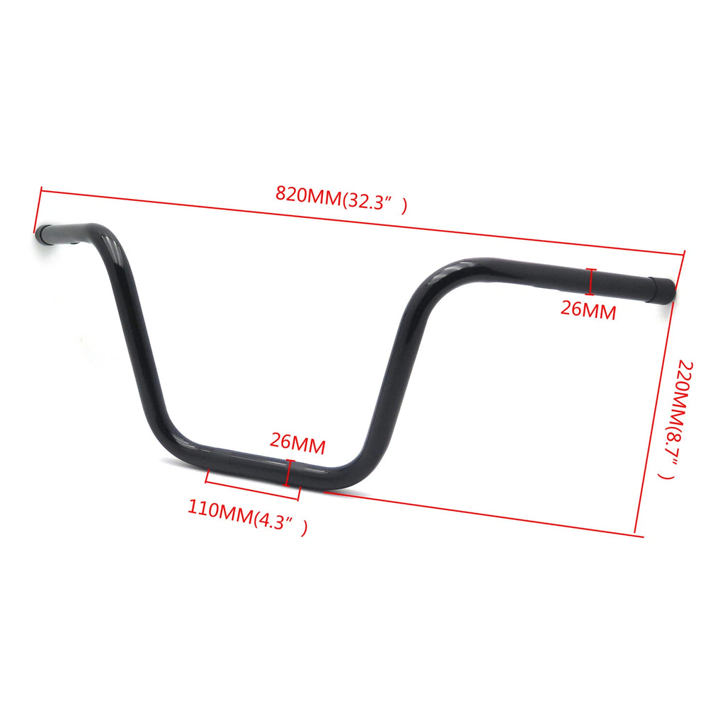 1" Bottom Ape Hanger Handlebar for Harley Sportster Dyna