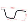 1" Bottom Ape Hanger Handlebar for Harley Sportster Dyna