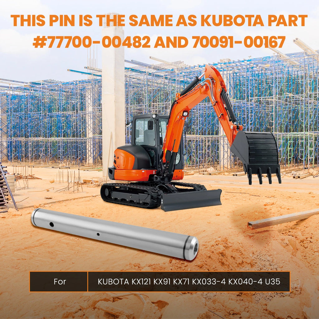 Greaseable Main Thumb Pin for Kubota KX121 KX91 KX71 KX033-4 KX040-4 U35