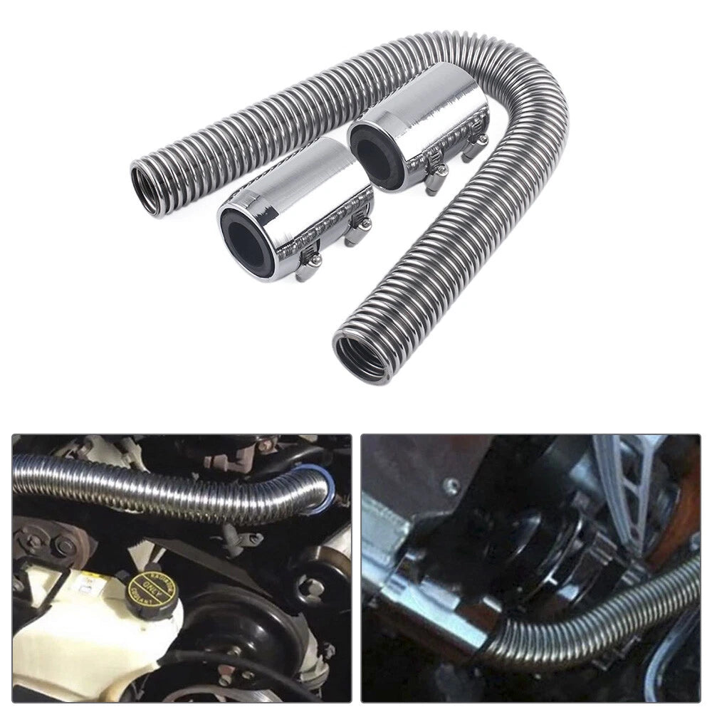24" Stainless Steel Radiator Coolant Water Hose Kit