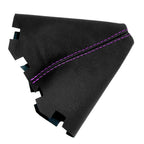 Leather Manual Shift Boot Cover for Hyundai Genesis Coupe (2010–2016) Purple Stitch