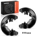 2X Black Brake Dust Shield for Ford Transit Connect 