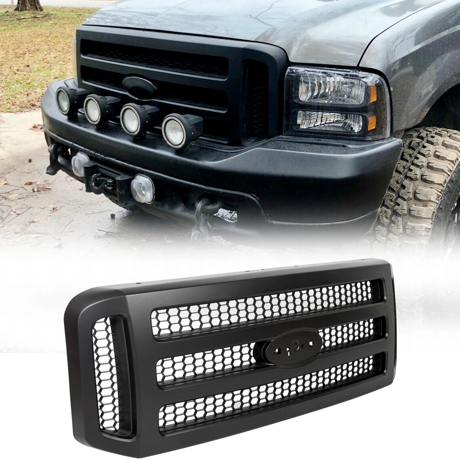 Front Grille Assembly for Ford F-250 F-350 F-450 (2005–2007) FO1200457
