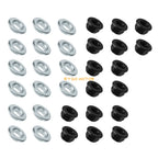 16pcs M10x1.25 Lug Nuts for Yamaha (95707-10500-00, 92907-10200-00)