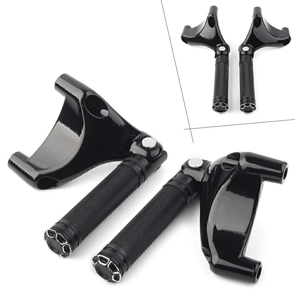 2X Black Rear Passenger Footrest Peg Mount for Harley Sportster XL883 XL1200 (2004–2013)