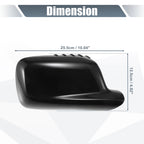 Pair Rearview Mirror Cover Cap Gloss Black for BMW 3 Series E46, 7 Series E65