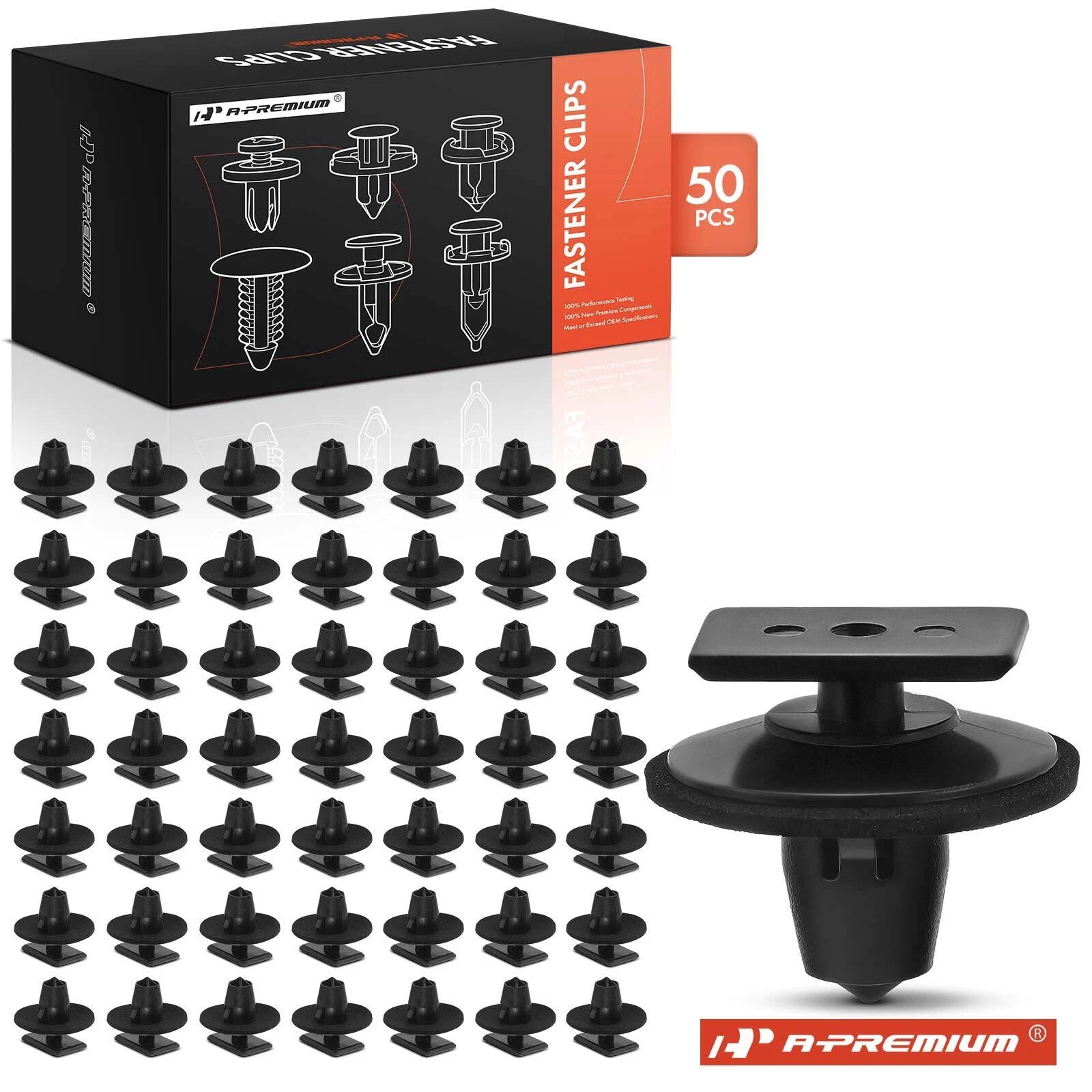 50x Nylon Rocker Panel Moulding Retainer Clips for Infiniti 